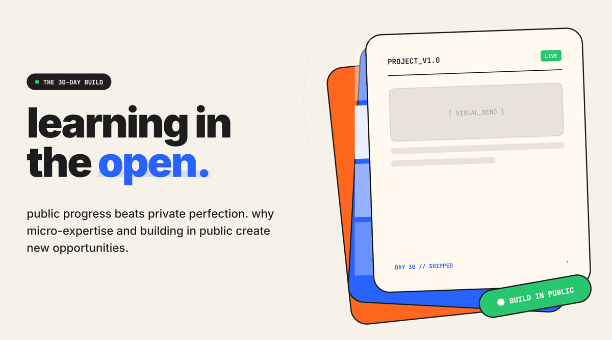 Learning In The Open